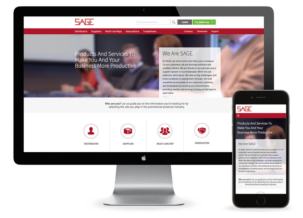 SAGE Website Homepage